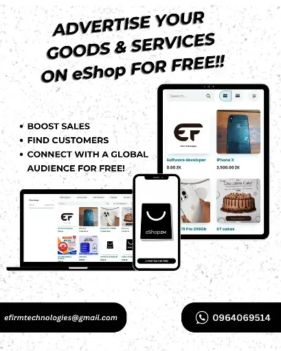 Advertise at eShopZM